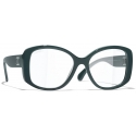 Chanel - Occhiali a Farfalla con Filtro Luce Blu - Verde - Chanel Eyewear