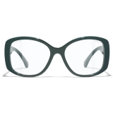 Chanel - Occhiali a Farfalla con Filtro Luce Blu - Verde - Chanel Eyewear