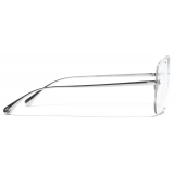 Chanel - Occhiali Pilota con Filtro Luce Blu - Argento - Chanel Eyewear