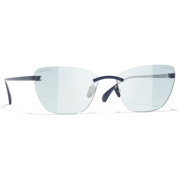Chanel - Occhiali Cat-Eye con Filtro Luce Blu - Blu - Chanel Eyewear