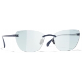 Chanel - Occhiali Cat-Eye con Filtro Luce Blu - Blu - Chanel Eyewear