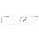 Chanel - Occhiali Cat-Eye con Filtro Luce Blu - Rosa Oro - Chanel Eyewear