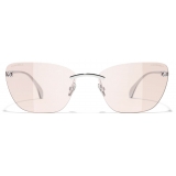 Chanel - Occhiali Cat-Eye con Filtro Luce Blu - Argento - Chanel Eyewear