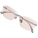 Chanel - Occhiali Cat-Eye con Filtro Luce Blu - Argento - Chanel Eyewear