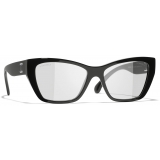 Chanel - Occhiali Cat-Eye con Filtro Luce Blu - Nero - Chanel Eyewear