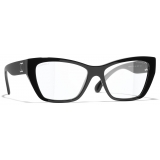 Chanel - Occhiali Cat-Eye con Filtro Luce Blu - Nero - Chanel Eyewear