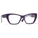 Chanel - Occhiali Cat-Eye con Filtro Luce Blu - Viola - Chanel Eyewear