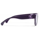 Chanel - Occhiali Cat-Eye con Filtro Luce Blu - Viola - Chanel Eyewear