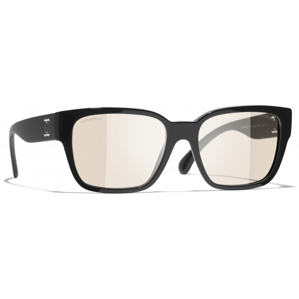 Chanel - Occhiali Quadrati con Filtro Luce Blu - Nero - Chanel Eyewear