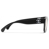 Chanel - Occhiali Quadrati con Filtro Luce Blu - Nero - Chanel Eyewear