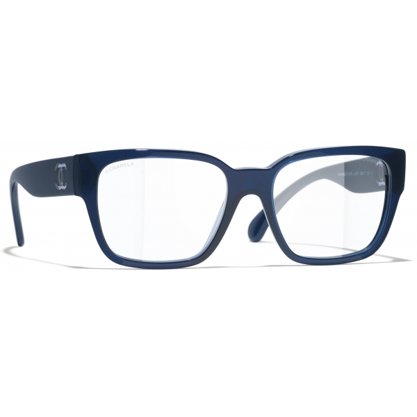 Chanel - Occhiali Quadrati con Filtro Luce Blu - Blu - Chanel Eyewear