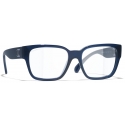 Chanel - Occhiali Quadrati con Filtro Luce Blu - Blu - Chanel Eyewear