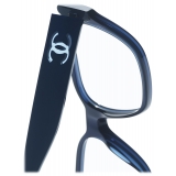 Chanel - Occhiali Quadrati con Filtro Luce Blu - Blu - Chanel Eyewear