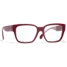 Chanel - Occhiali Quadrati con Filtro Luce Blu - Rosso - Chanel Eyewear