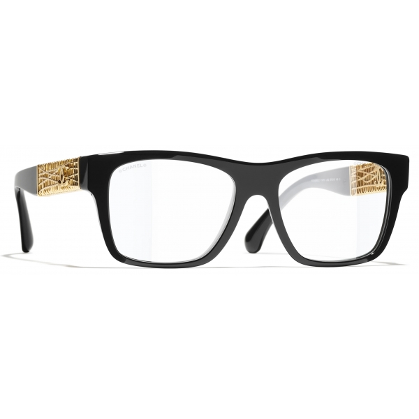 Chanel - Occhiali Quadrati con Filtro Luce Blu - Nero - Chanel Eyewear