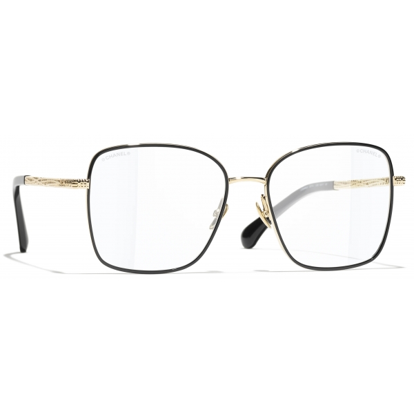 Chanel - Square Blue Light Glasses - Light Gold - Chanel Eyewear