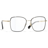Chanel - Occhiali Quadrati con Filtro Luce Blu - Oro Chiaro - Chanel Eyewear