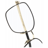 Chanel - Occhiali Quadrati con Filtro Luce Blu - Oro Chiaro - Chanel Eyewear