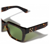 Off-White - Occhiali da Sole Branson - Marrone Havana Verde - Luxury - Off-White Eyewear