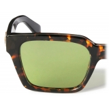 Off-White - Occhiali da Sole Branson - Marrone Havana Verde - Luxury - Off-White Eyewear