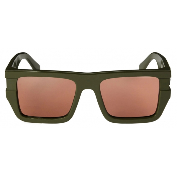 Off-White - Occhiali da Sole Chester - Verde Militare/Marrone - Luxury - Off-White Eyewear