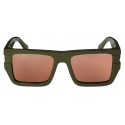 Off-White - Occhiali da Sole Chester - Verde Militare/Marrone - Luxury - Off-White Eyewear