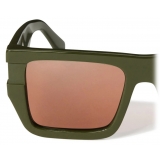 Off-White - Occhiali da Sole Chester - Verde Militare/Marrone - Luxury - Off-White Eyewear