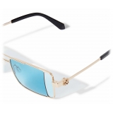 Off-White - Occhiali da Sole Cortez - Oro/Blu - Luxury - Off-White Eyewear