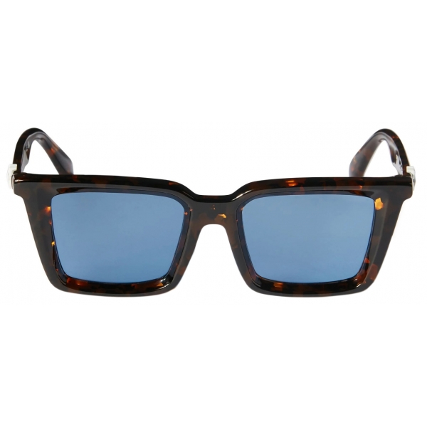 Off-White - Dalton Sunglasses - Brown Havana/Blue - Luxury - Off-White Eyewear