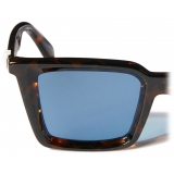 Off-White - Dalton Sunglasses - Brown Havana/Blue - Luxury - Off-White Eyewear