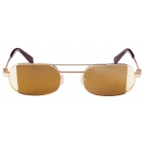 Off-White - Lynn Sunglasses - Gold/Brown - Luxury - Off-White Eyewear