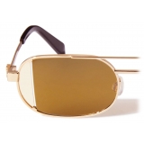 Off-White - Lynn Sunglasses - Gold/Brown - Luxury - Off-White Eyewear