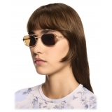 Off-White - Occhiali da Sole Lynn - Oro/Marrone - Luxury - Off-White Eyewear