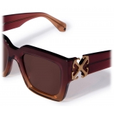 Off-White - Occhiali da Sole Mystic - Bordeaux/Nude - Luxury - Off-White Eyewear