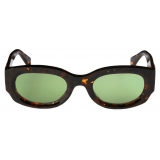 Off-White - Palmer Sunglasses - Brown Havana/Green - Luxury - Off-White Eyewear