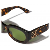 Off-White - Palmer Sunglasses - Brown Havana/Green - Luxury - Off-White Eyewear