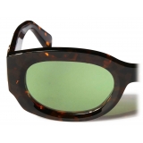 Off-White - Palmer Sunglasses - Brown Havana/Green - Luxury - Off-White Eyewear