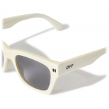 Off-White - Valdez Sunglasses - White Dark Grey - Luxury - Off-White Eyewear