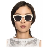 Off-White - Valdez Sunglasses - White Dark Grey - Luxury - Off-White Eyewear