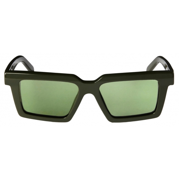 Off-White - Occhiali da Sole Windsor - Verde Militare/Verde - Luxury - Off-White Eyewear