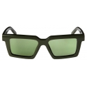 Off-White - Occhiali da Sole Windsor - Verde Militare/Verde - Luxury - Off-White Eyewear