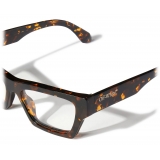 Off-White - Occhiali da Vista Style 7X - Marrone Havana - Luxury - Off-White Eyewear