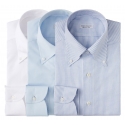 Viola Milano - 3 Shirt Package Button-Down Collar Dress Shirt - Mix - Handmade in Italy - Luxury Exclusive Collection