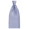 Viola Milano - Animal Printed Selftipped Silk Tie - Viola Elephant - Handmade in Italy - Luxury Exclusive Collection
