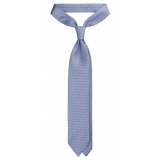 Viola Milano - Animal Printed Selftipped Silk Tie - Viola Elephant - Handmade in Italy - Luxury Exclusive Collection