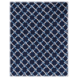 Viola Milano - Cravatta in Seta Italiana con Motivo a Catena - Navy/Mare - Handmade in Italy - Luxury Exclusive Collection
