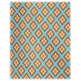 Viola Milano - Artisan Pattern Selftipped Silk Tie - Turquoise Mix - Handmade in Italy - Luxury Exclusive Collection