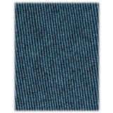 Viola Milano - Cravatta Artisan Solid Senza Risvolto 100% Cashmere - Denim - Handmade in Italy - Luxury Exclusive Collection