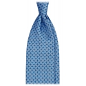 Viola Milano - Artisan Square Selftipped Silk Tie - Mare - Handmade in Italy - Luxury Exclusive Collection