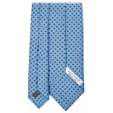 Viola Milano - Artisan Square Selftipped Silk Tie - Mare - Handmade in Italy - Luxury Exclusive Collection